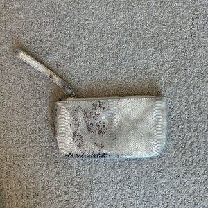 Cofi leathers silver/metallic wristlet in perfect condition - never used